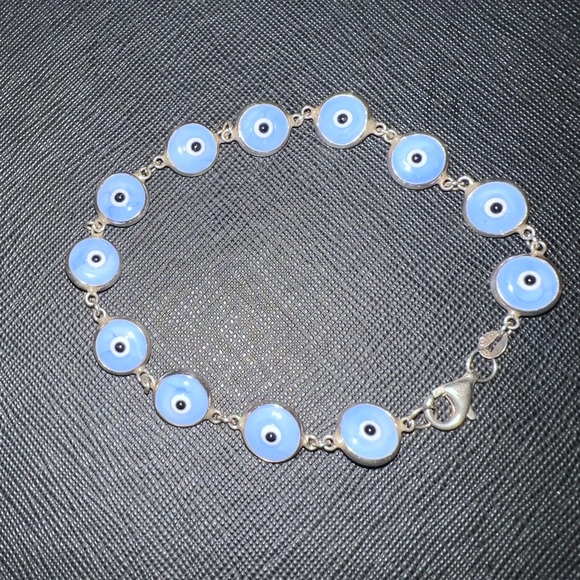 Blue Evil Eye Bracelet - Picture 1 of 3